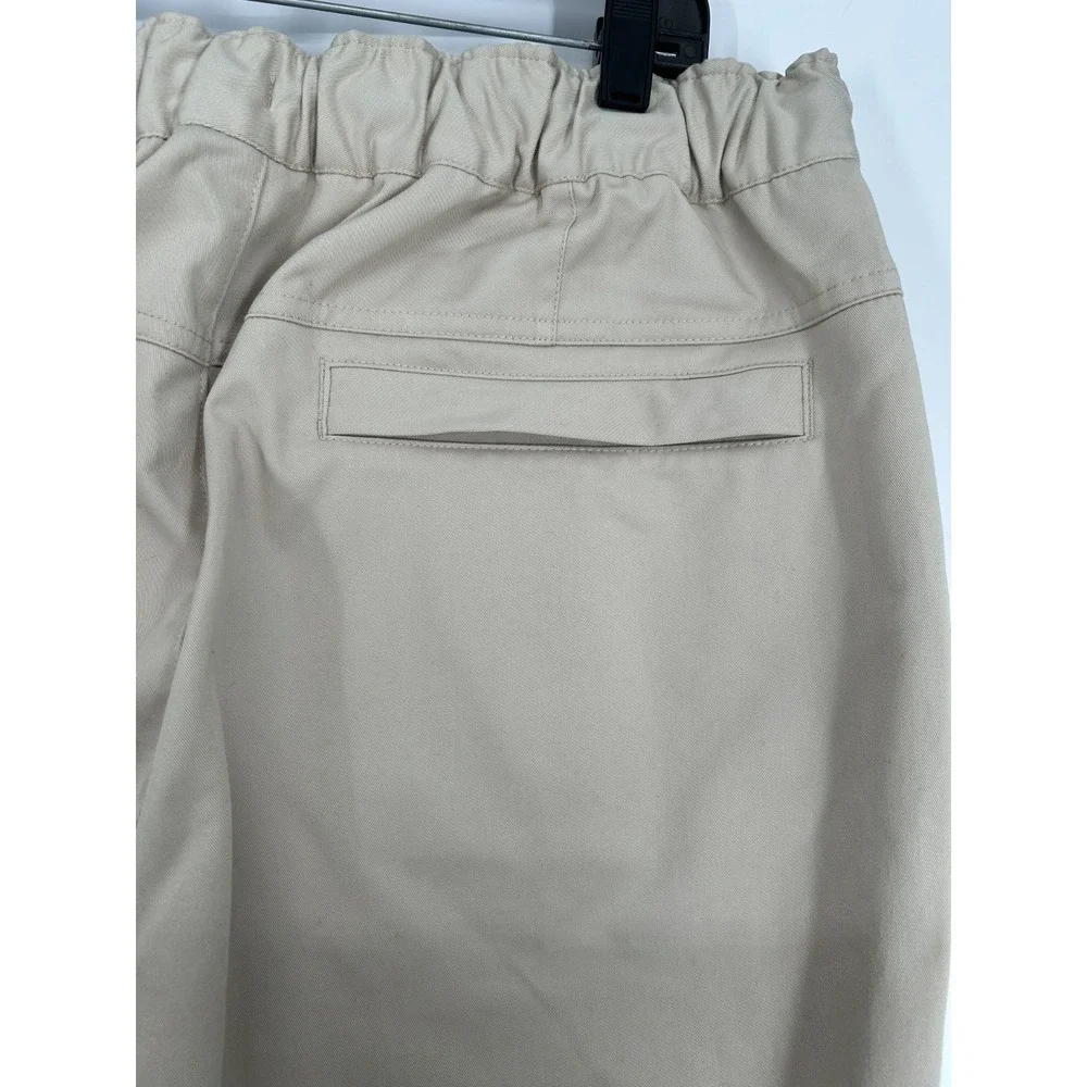 Air Jordan Flight Heritage Woven Pants Mens Large Beige Tan Loose Fit DV1609-206